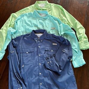 Columbia Fishing Shirts Bundle 3 Pack
